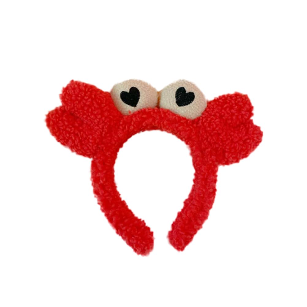 minkissy Animal Cosplay Headwear Plush Animal Hair Hoop Cosplay Hair Hoop Costume Headband Plush Crab Headband Makeup Accessories Make up Girl