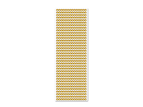 Forever in Time SS225A Gem Sticker Lines, 6mm, 504Pc Value Pack, Gold