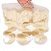613 Blonde Brazilian Body Wave Human Hair 13x4 Lace Frontal Andromeda Free Part Ear To Ear Lace Frontal With Baby Hair Pre Plucked Top Swiss Lace Frontal (14