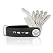Compact Key Organizer by Reyo - Practical Key Holder with Bottle Opener (Up to 10 Keys, Black)