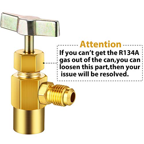 4 Pieces+Refrigerant+Opening+Vacuum+Adapter