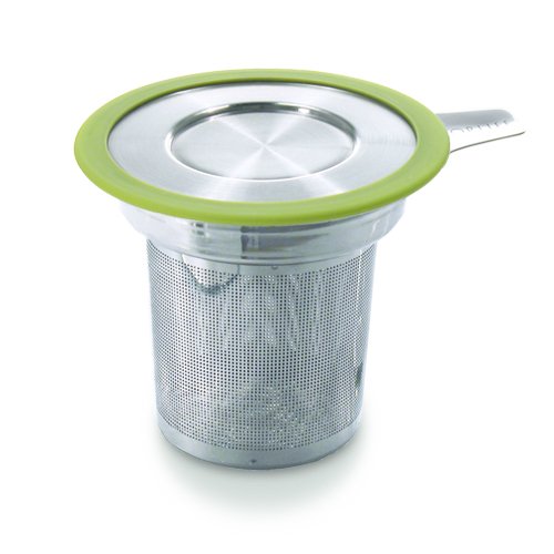 FORLIFE  Brew-in-Mug Extra-Fine Tea Infuser with Lid, Lime