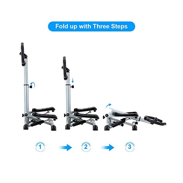 Greensen-Twist-Stepper-with-Handle-Folding-Trainer-Stair-Climber-Adjustable-Machine-Exercise-Stair-Climbing-Machine-with-LCD-monitor-for-Fitness-Aerobic-Exercise-Home-Office-Gym-Use-Black-and-Gray GREENSEN Twist Stepper with Handle Folding Trainer Stair Climber Adjustable Machine Exercise Stair Climbing Machine with…