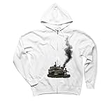 Hansel--Gretel-Mens-XLarge-White-Graphic-Zip-Hoodie--Design-By-Humans