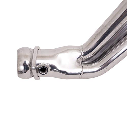 BBK 16420 1-3/4″ Full Length Long Tube High Flow Performance Exhaust Headers For Ford Mustang V6 – Polised Silver Ceramic Finish
