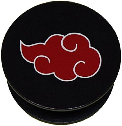 PopStyle Grip Stand Mount for Smartphone Tablet Expanding Holder High Fashion (NARUTO Inspired) Luxury Quality 3M (AKATSUKI CLOUD RED)