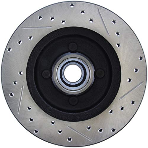 StopTech 127.61026R Sport Drilled/Slotted Brake Rotor (Front Right), 1 Pack
