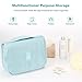 Mossio Hanging Toiletry Bag - Large Cosmetic Makeup Travel Organizer for Men & Women with Sturdy Hook (Light Grey Flower)