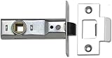 Merriway BH04347 Zinc Plated Tubular Mortice Latch 63mm 2.5 Inch Internal Door view 1
