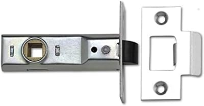 Merriway BH04347 Zinc Plated Tubular Mortice Latch 63mm 2.5 Inch Internal Door