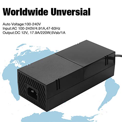 image for NTCON Xbox One Power Supply Brick with Power Cord,(Low Noise Version) 