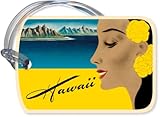 Vintage Luggage Decal c.1940s by Frank Macintosh - Vintage Hawaiian Art Luggage Tag