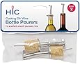 HIC Pourers with Natural Cork Inserts, Set of 2