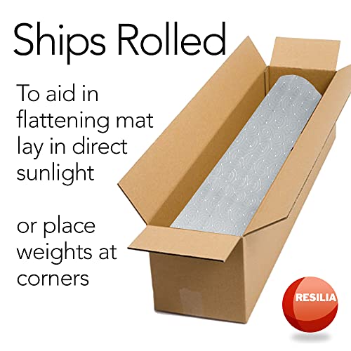 Resilia Office Desk Chair Mat with Lip for Low Pile Carpet ( with