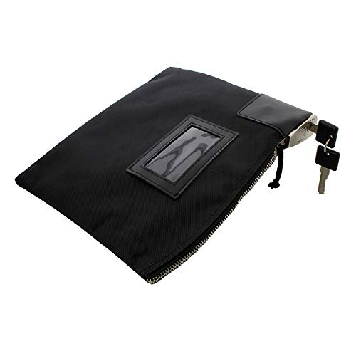 BISupply Locking Money Bag Locking Pouch Zipper Bank Bag with Lock