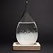 Marici Storm Glass Water Drops Weather Forecast Predictor Meteorological Display with Motivational Message Large with Base Stand