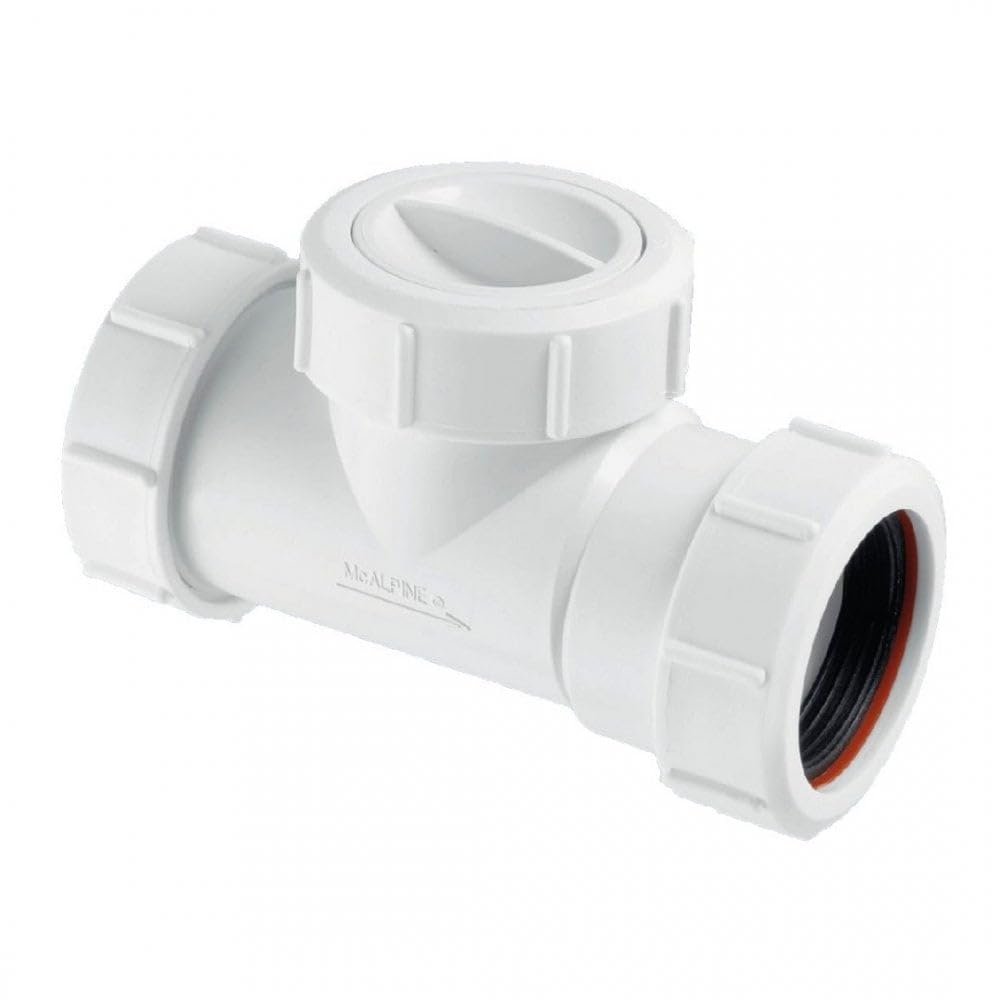 McAlpine T28M-NRV Multifit in-Line Non-Return Valve - White