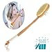 Body Brush Dry Skin Brushing - for Bath or Shower Bamboo Long Handle Back Brush Clean Exfoliating and Cellulite