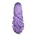 MapofBeauty 32 Inch 80 cm Light Purple Long Hair Curly Wavy Wig Cosplay Costume Wig