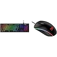 HyperX Alloy Origins Mechanical Gaming Keyboard (Black) Pulsefire Surge RGB Wired Optical Gaming Mouse (Black)