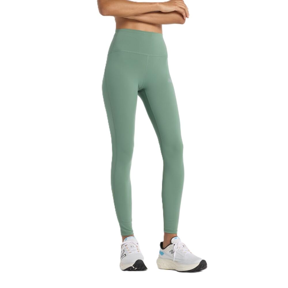 New Balance Women’s NB Sleek High Rise Legging 27″, Dark Juniper, Medium