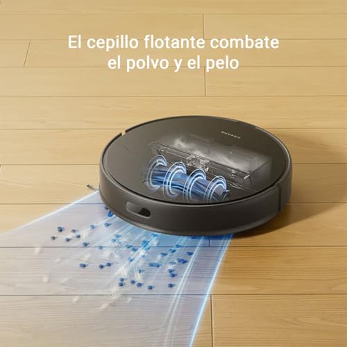 DREAME D9 MAX Gen 2 Aspiradora Robot Que trapea, 6,000 Pa de succión, Cepillo removible, Mapa multipisos, 285 min batería, Evita obstáculos y Cuenta con navegación 360° LDS