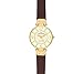 Anne Klein Modern Leather Strap Watch - Brown