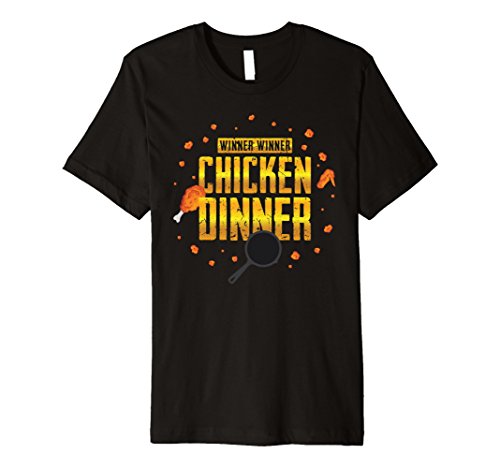 Mens Winner Winner Chicken Dinner Shirt Medium Black