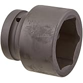 SUNEX Tools 1 in. Drive 2-1/16 in. 6-Point Impact Socket, CR-MO Steel, Model 566