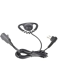 Heyrtz - Auriculares de radio de dos vías con micrófono PTT y suave comodidad para uso prolongado y calidad de sonido cristalina para Motorola Walkie Talkies CLS1110 CLS1410 CP200 CP185