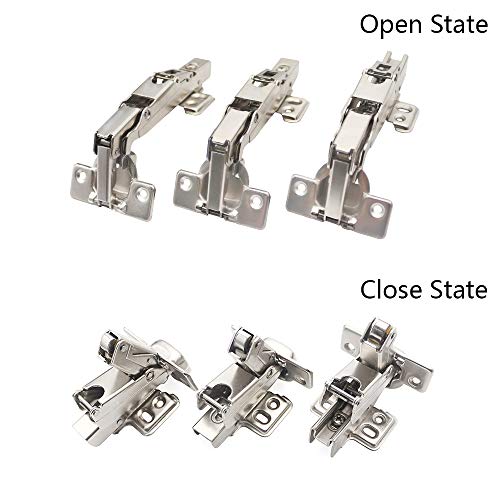 165 Degree Full Overlay Hinges Frameless Doors Hinges, 2