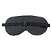 Coucoland 100% Mulberry Silk Funny Sleeping Eye Mask Cover Blindfold for Sleep Adjustable Head Straps with Two Ear Plugs