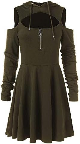 Kstare Steampunk Women's Vintage Victorian Dress Hoodies Irregular Back Bandage Coat Hooded Parka Overcoat Jacket Outwear
