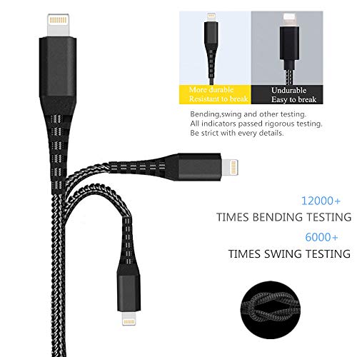 iPhone-Charger-Cable-Lightning-Cable-SHARLLEN-5-Pack-3FT3FT6FT6FT10FT-Nylon-Braided-Lightning-Cord-Fast-Long-Cords-iPhone-Charging-Cable-CompatibleXSMaxX8-Plus877PiPadiPod-Black