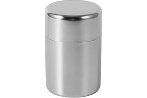AUNMAS Tea Tin Canister, Stainless Steel Sugar Storage Container with Airtight Lids Kitchen Cup for Tea Coffee Sugar Seasonin