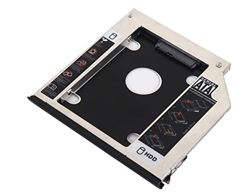 Deyoung 2nd HDD SSD Hard Drive Caddy Adapter for Dell Latitude E6440 E6540 Precision M2800 with ejector + Bezel / faceplate