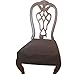 OctoRose Made to fit Any Size Dining Chair with The arms or Without The arms Upholstery Material Chair Seat Cover, Customize Size Set of Two Chair Covers (Brown)