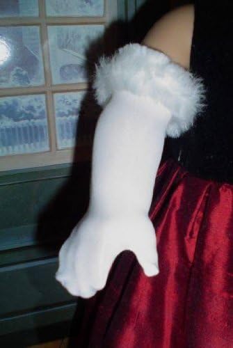 WHITE ELEGANT GLOVES - fits the American Girl Doll by Cupcake Designs
