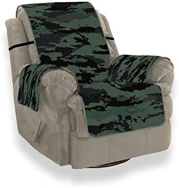 JEOLVP Camouflage Protective Military Cool Style Sofa Cushion Mat Child Chair Slipcover Sofa Cover Furniture Protector For Pets, Kids, Cats, Sofa