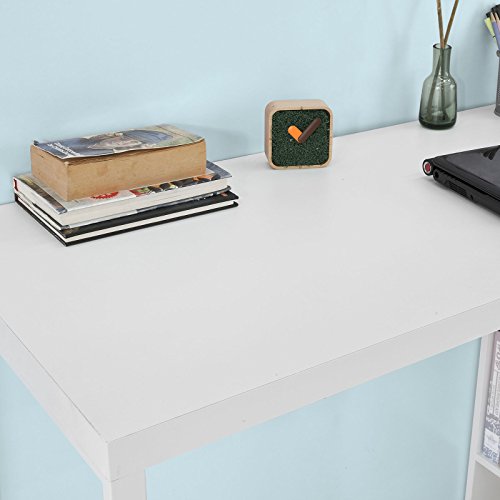 SoBuy® FWT39-W Bartisch Beistelltisch Stehtisch Küchentheke Küchenbartisch mit 3 Regalfächern, weiß, BHT ca… – Bild 7