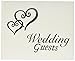 Darice VL0016 Wedding Guests G Book with Linked Silver Hearts