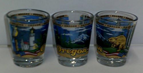 (3 Pack) - Oregon Scenic Shot Glasses 1.5 Ounces each