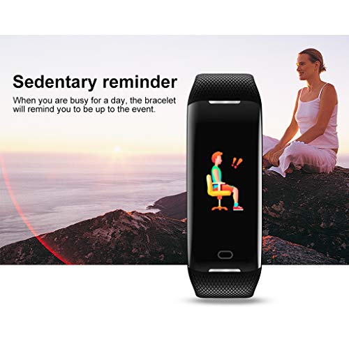 Itlovely Fitness Trackers, IP68 Waterproof with Heart Rate Monitor, Bluetooth 4.0 Waterproof Smart Fitness Wristband Silicone Bracelet with Pedometer Step and Sleep Monitor