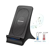 Wireless Smart Charger QI Certified Fast Wireless Charging Stand with Cooling Fan Phone Holder for Samsung Galaxy S9 S9 Plus Note 9 Note 8 S7 for iPhone X 8/8 Plus and all QI-Enabled Devices