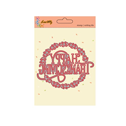 Susada Happy Thanksgiving Metal Steel Cutting Dies Stencils Embossing DIY Scrapbooking - Thumbnail 4