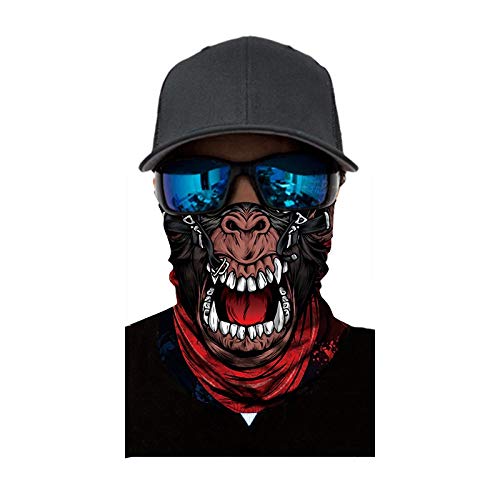 image for Glumes 3D Face Sun Mask, Neck Gaiter, Headwear, Magic Scarf, Balaclava