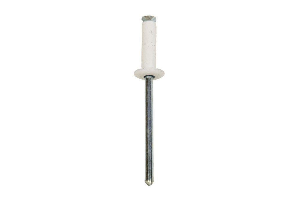 Cofan 07204020BL Blende, weiß, 4.0 x 20 mm White Flower Rivet, 4 x 20 mm, Set of 500 Pieces