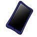 Bear Motion Silicone Case for Fire 7 2017 - Anti Slip Shockproof Light Weight Kids Friendly Protective Case for Amazon Kindle Fire 7 2017 (Dark Blue)