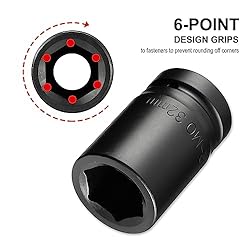 PIERKRL 1 Inch Drive 32mm Deep Impact Socket, Made