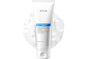 Anua Hydrating Gentle Foaming Cleanser, Hyaluronic Acid, Glycerin, Zinc, Panthenol, Korean Face Wash for Dry Skin, for Double Cleansing, Korean Skincare (150ml/5.07fl oz.)